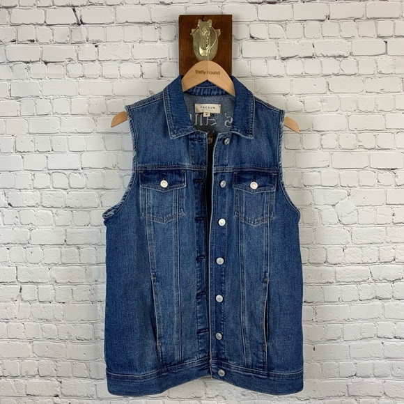 Pacsun Embroidered Denim Vest - Picture 2 of 4